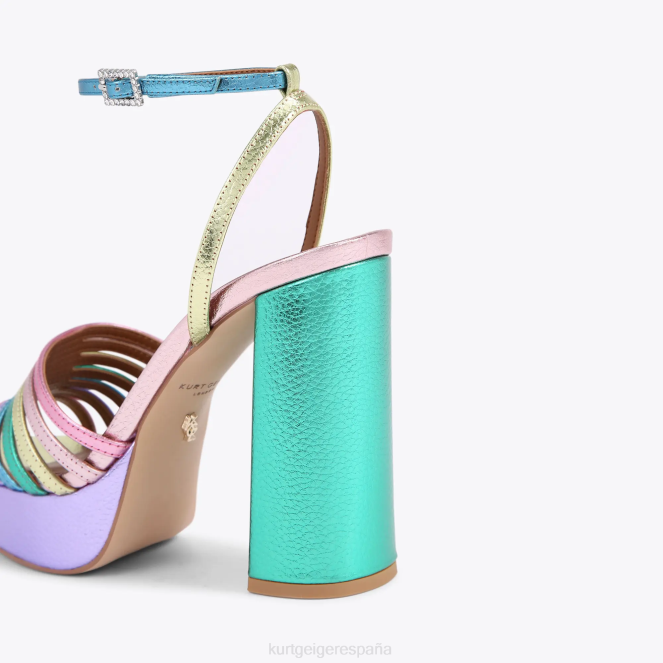 Kurt Geiger mujer sandalia con plataforma london pierra 2LPR176 | calzados combinación de metales